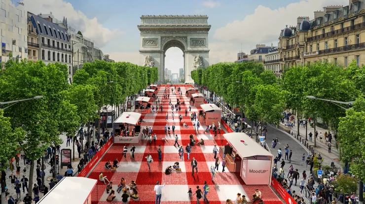 VIDEO. Picnic gigant pe cel mai frumos bulevard din lume. 4.000 de persoane au participat la evenimentul de pe Champs Elysée