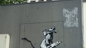 Hoțul operei „Șobolanul cu un cutter” a lui Bansky a fost prins. Ce a declarat în fața instanței