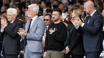 Șefii statelor s-au reunit în Franța pentru a sărbători Debarcarea din Normandia. Președintele Zelenski a fost prezent