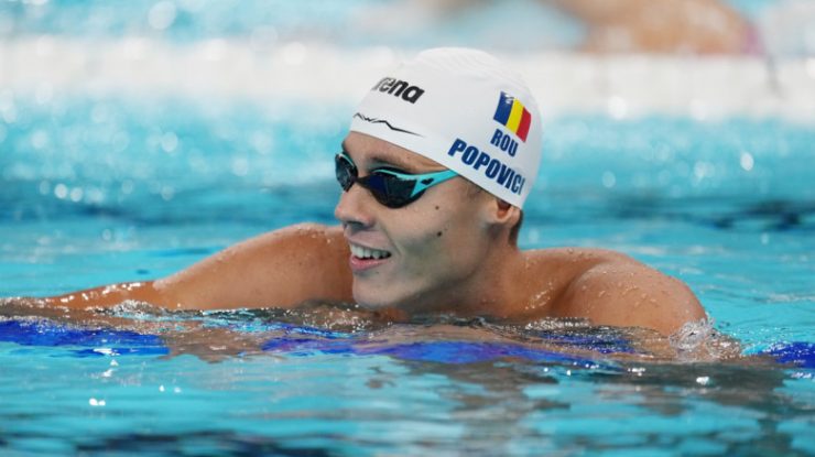 David Popovici s-a calificat în semifinalele probei de 100 de metri liber de la Jocurile Olimpice de la Paris 2024