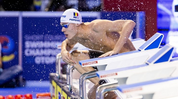 David Popovici se califică în finala probei de 100 de metri liber de la Jocurile Olimpice de la Paris 2024