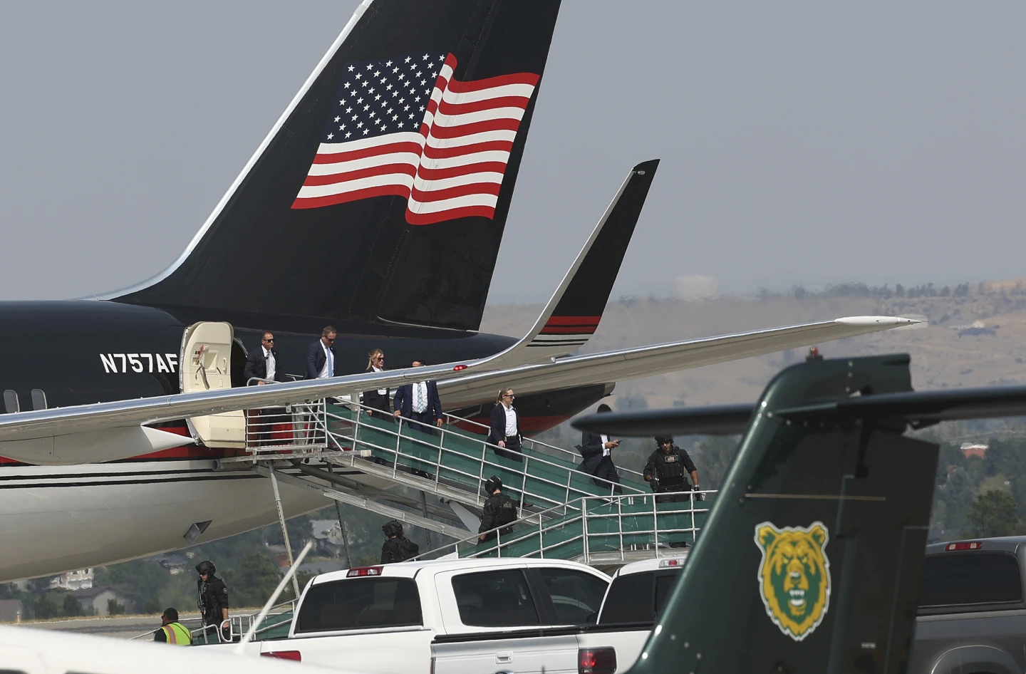 Avionul lui Trump a avut probleme tehnice