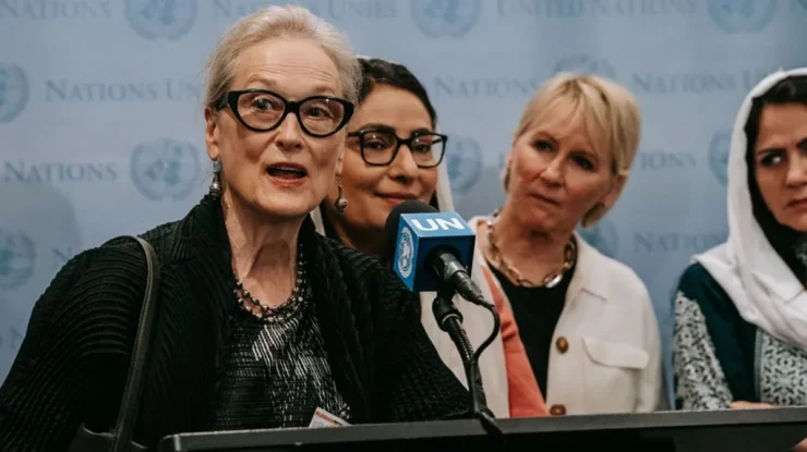 „Pisicile au mai multă libertate decât femeile afgane”. Meryl Streep vorbește la Adunarea Generală a ONU
