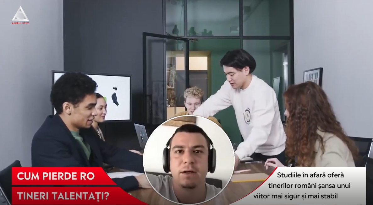 4 ani de Aleph News. Trăiești în lumea în care tinerii pleacă la studii în străinătate. Horațiu Simion: „României îi lipsește modele concrete în ceea ce privește educația universitară”