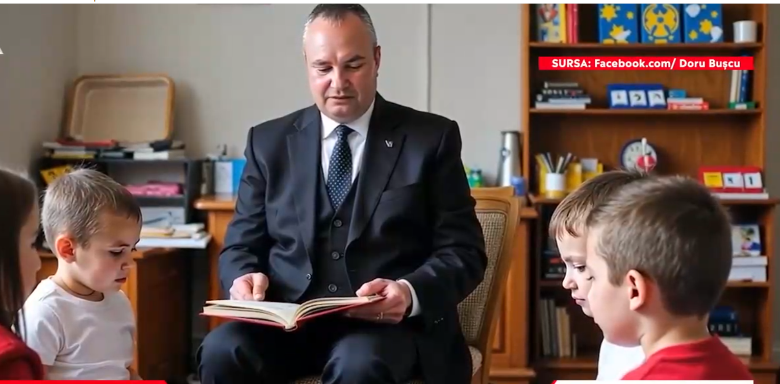 A.I. îl face pe Ciucă povestitor la grădiniță. Doru Bușcu: „Alte lucruri în afară armatei sunt greu de spus, pentru că și-a petrecut toată viața acolo”