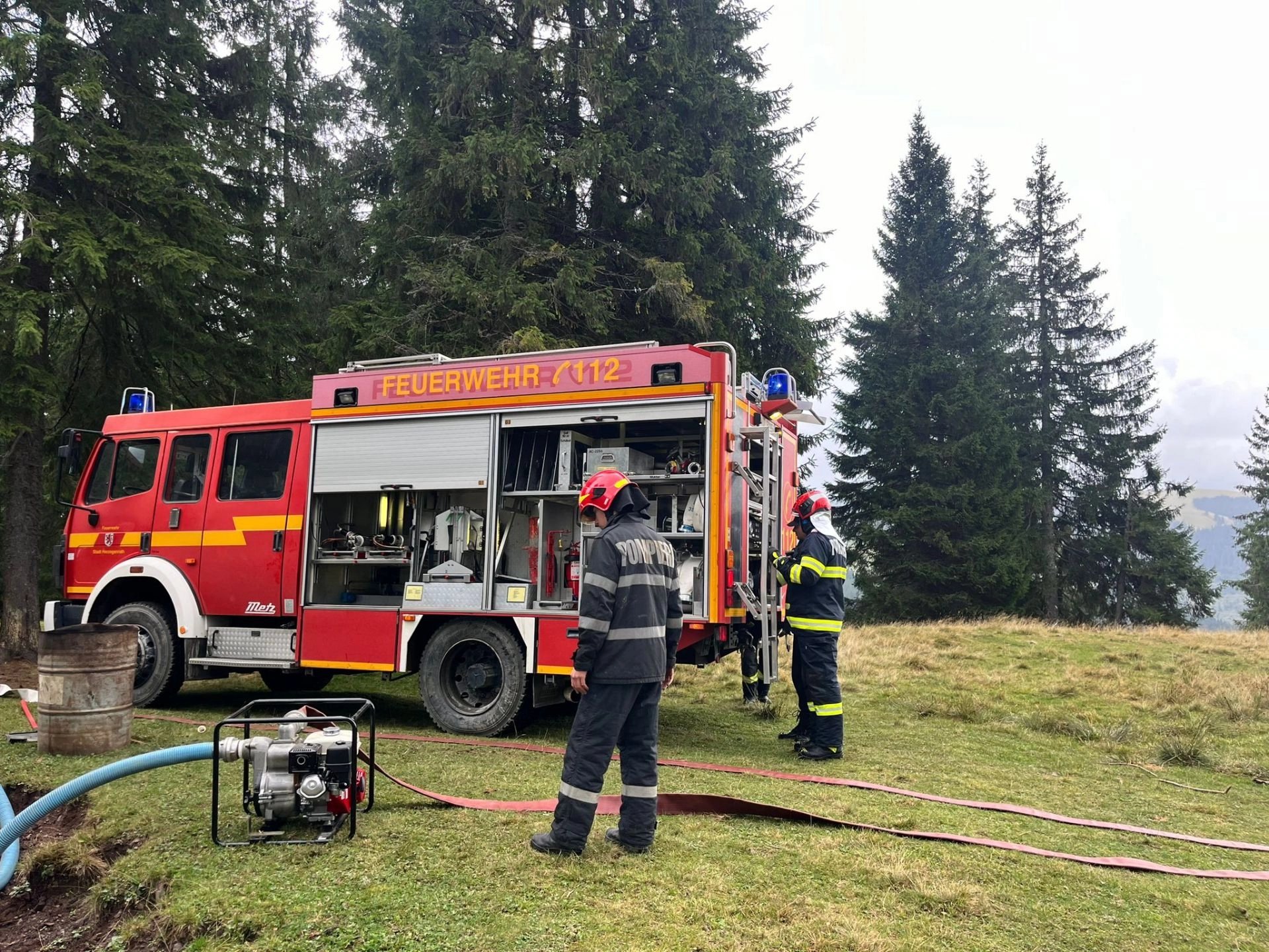 Pompierii folosesc VR să se antreneze pentru incendiile de pădure. Cum a decurs exercițiul Silvanus din Pasul Rotunda