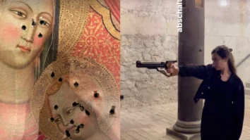 O politiciană din Elveția s-a filmat când împușcat o icoană. Ameti a primit amenințări cu moartea, inclusiv de la români