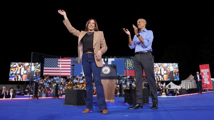 Kamala Harris a apărut pentru prima dată alături de Barack Obama în campania electorală: „Lupta noastră este o luptă pentru viitor”