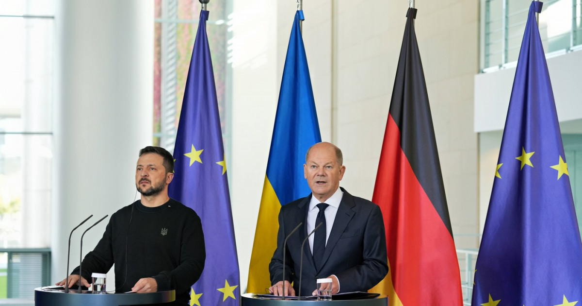 Germania a anunțat că va oferi Ucrainei un nou ajutor militar de 1,4 miliarde de euro, în timpul vizitei lui Zelenski