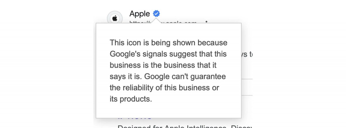 Google Search testează funcția de bifă albastră care ajută utilizatorii să identifice site-urile autentice