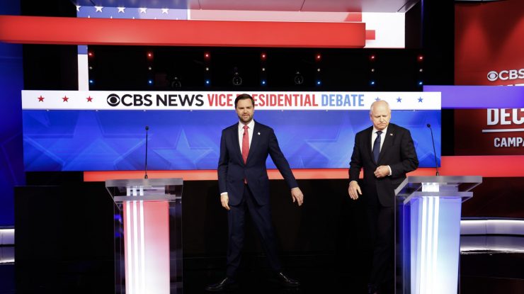 Dezbaterea Vance-Walz a atras 43,2 milioane de telespectatori, cu 25% mai puțin față de confruntarea vicepreședinților din 2020