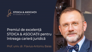 Dedicarea se celebrează: Premiul de excelență pentru întreaga carieră juridică