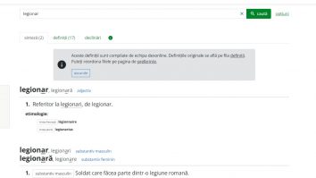 „Legionar” a fost cel mai căutat cuvânt de către români, pe DEX online, în noaptea alegerilor prezidențiale