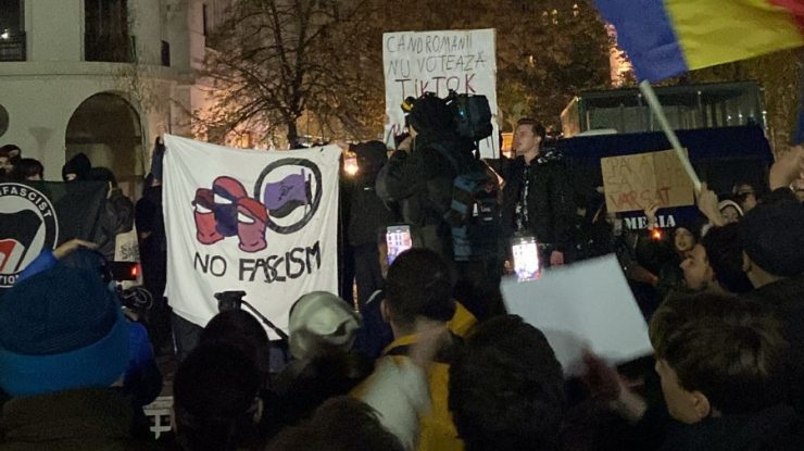 VIDEO. A patra zi de proteste faţă de Călin Georgescu, la Bucureşti: „Putin, jos labele de pe România”