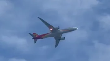 Un avion care zbura spre China a fost nevoit să se întoarcă pe aeroportul din Roma după ce a lovit o pasăre la decolare și a luat foc
