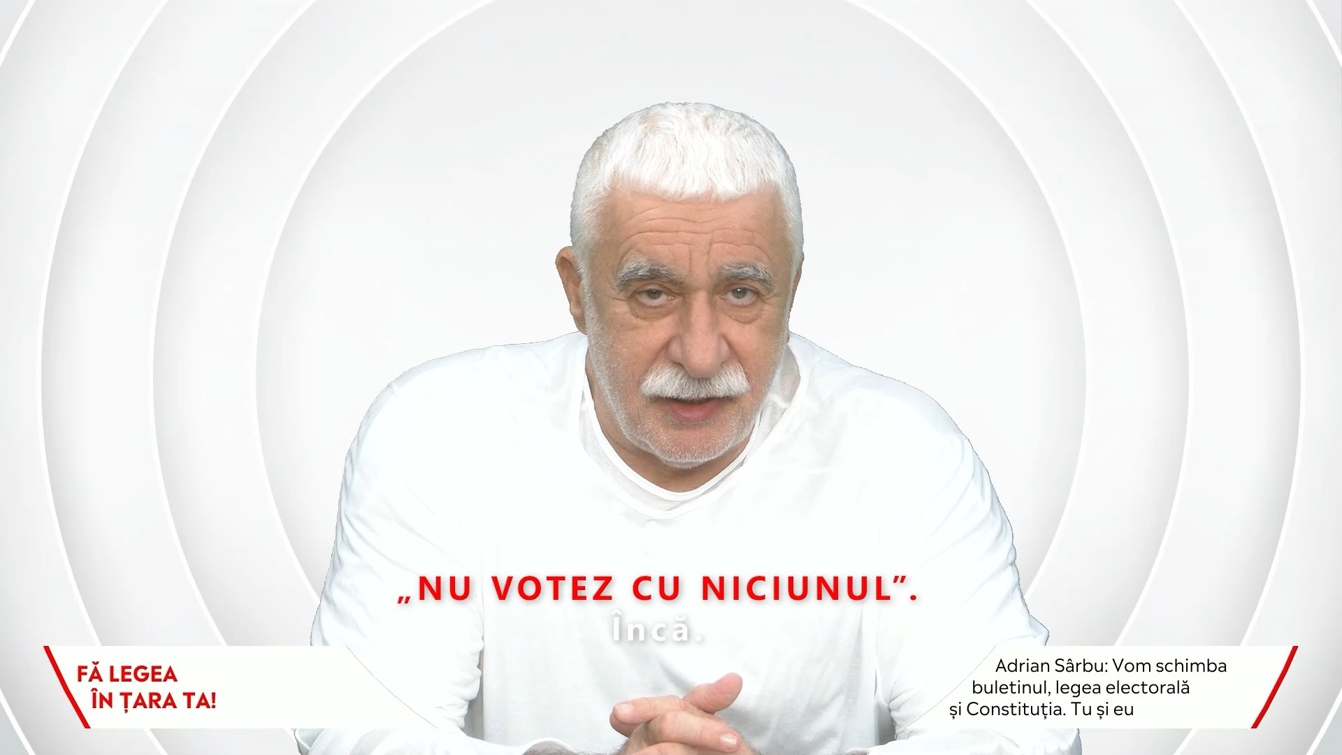 Adrian Sârbu: Le-o dăm în vot la alegeri! Civilizat, legal, fără violență
