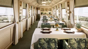 British Pullman lansează un tren de lux. Designul este inspirat de nava istorică RMS Britannic