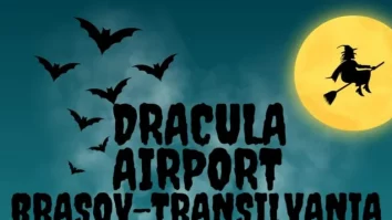 Aeroportul Brașov a intrat în spiritul Halloween-ului și își schimbă numele în Dracula Airport până pe 3 noiembrie