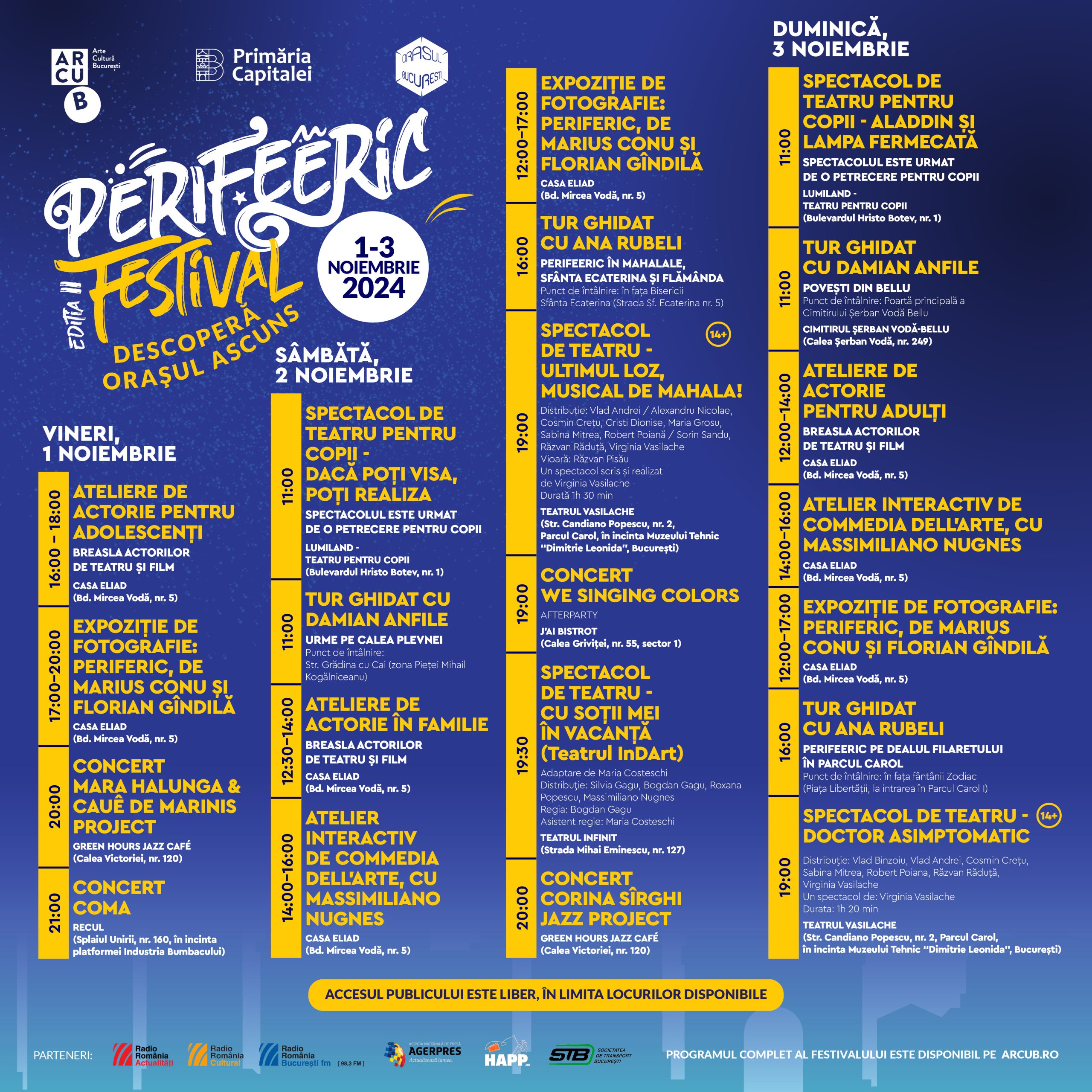 Te așteaptă Festivalul PeriFEERIC. Ai parte de o diversitate de evenimente culturale