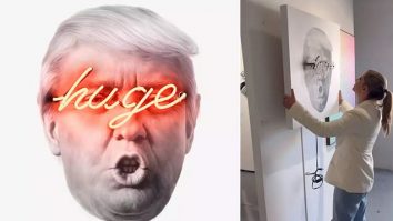 O galerie de artă din Miami a fost forțată să elimine o lucrare cu fața lui Donald Trump