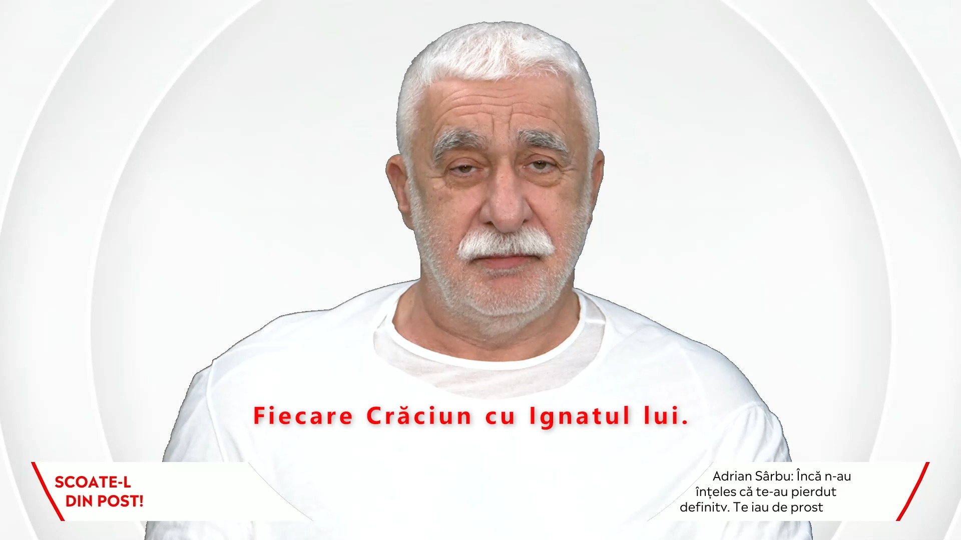 Adrian Sârbu: Știi că Iohannis și noua Democrativă n-au de gând să plece. Au câștigat alegerile chiar dacă le-au pierdut. Până când o să-i scoți din post. Fiecare Crăciun cu Ignatul lui!