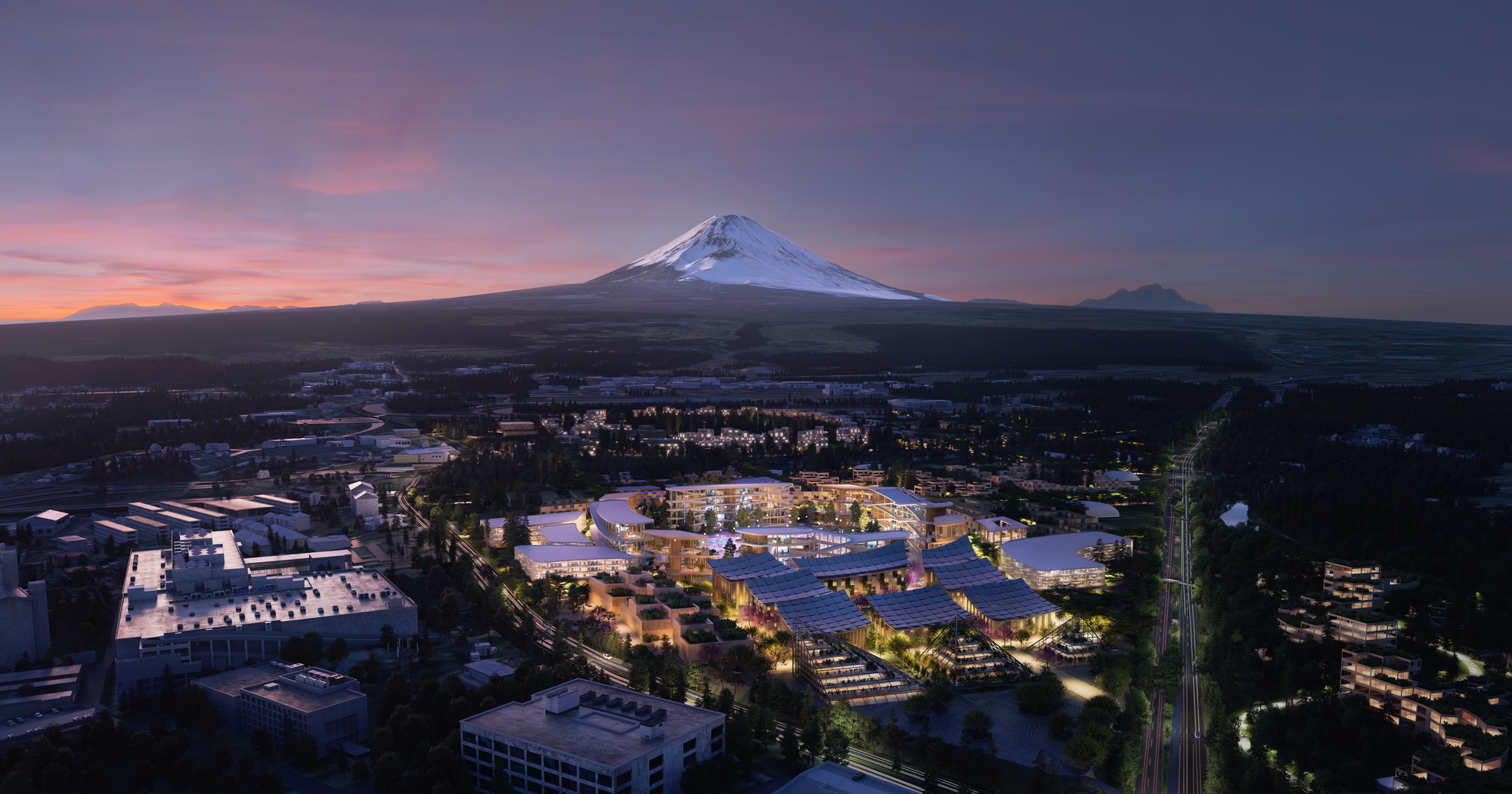 Toyota Woven City revoluționează viața urbană. La poalele muntelui Fuji, natura și tehnologia se unesc