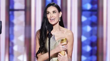 Demi Moore câștigă primul său Glob de Aur pentru rolul din „The Substance”