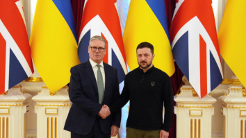 Vizita lui Keir Starmer în Ucraina nu a scăpat de ochii Rusiei. O dronă a fost doborâtă în aproprierea palatului prezidențial din Kiev