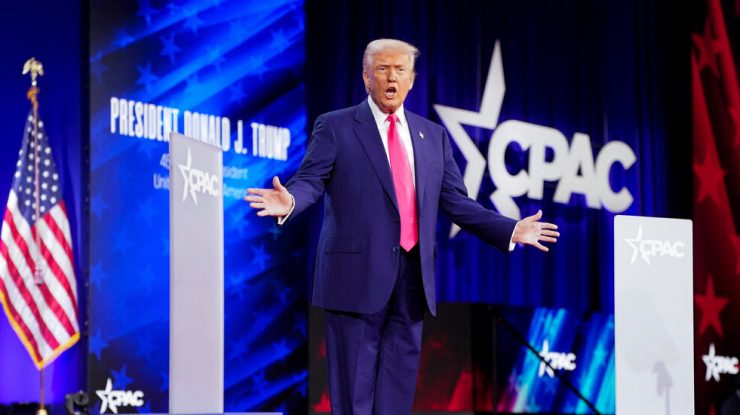 Donald Trump, la CPAC 2025. Președintele american promite restrângerea birocrației: „Am cele mai mari cifre în sondaje pe care un preşedinte republican le-a avut”