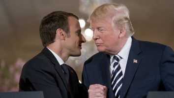 Trump și Macron țin o conferință de presă după întâlnirea de la Casa Albă