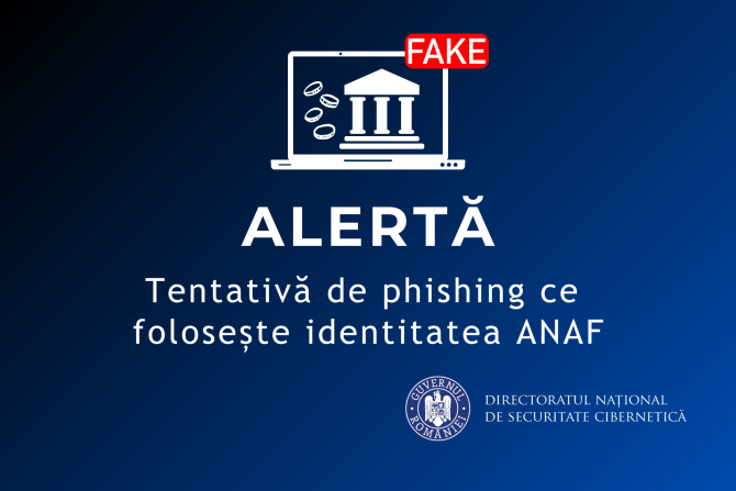 Un nou atac de tip phishing a utilizat identitatea ANAF. Christian Năsulea, expert cybersecurity: „Ar trebui oamenii să fie mai atenți la ceea ce scrie în head-ul e-mail-ului”