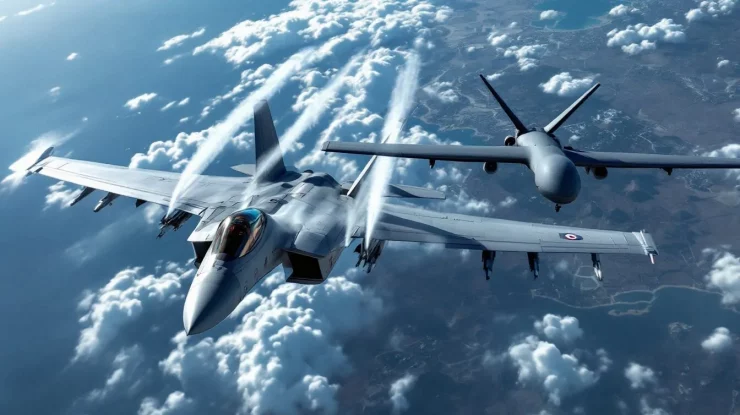 Un avion de luptă rus s-a apropiat periculos de o dronă franceză în spațiul aerian internațional: „E un atac al Rusiei împotriva Franței”