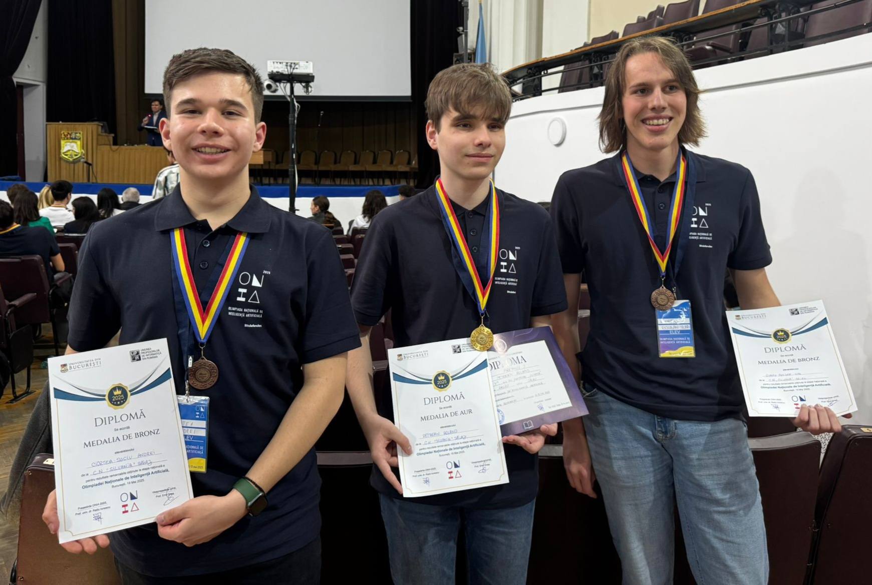 Elevii de la Colegiul Național „Silvania” din Zalău au obținut o medalie de aur și două de bronz la Olimpiada Națională de A.I.