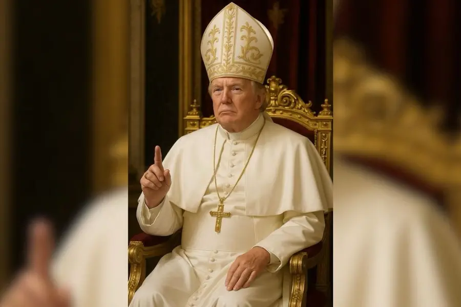 Trump este acuzat că „își bate joc” de catolici după ce a postat o imagine cu el ca Papă