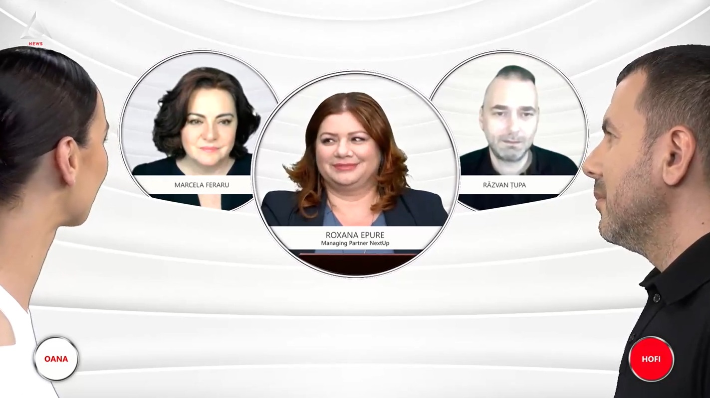 ȘTIU, 27 mai, ora 20:00, cu Oana Despa și Bogdan Hofbauer. Invitat: Roxana Epure, Managing Partner NextUp