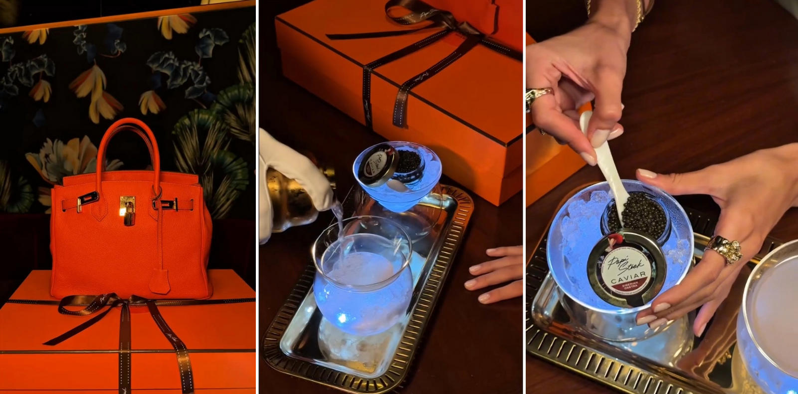 Un restaurant din Miami vinde cocktailuri și caviar în genți Birkin pentru 33.000 de dolari
