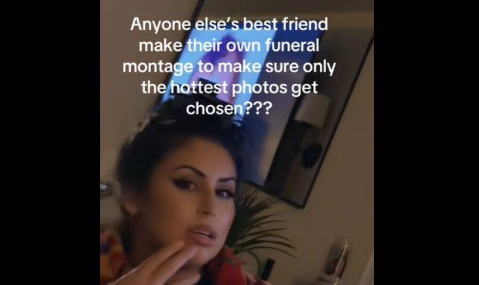 VIDEO. O femeie și-a pregătit în avans propria înmormântare. Femeia a ales poze pentru finalul vieții și a făcut un video de 24 de minute