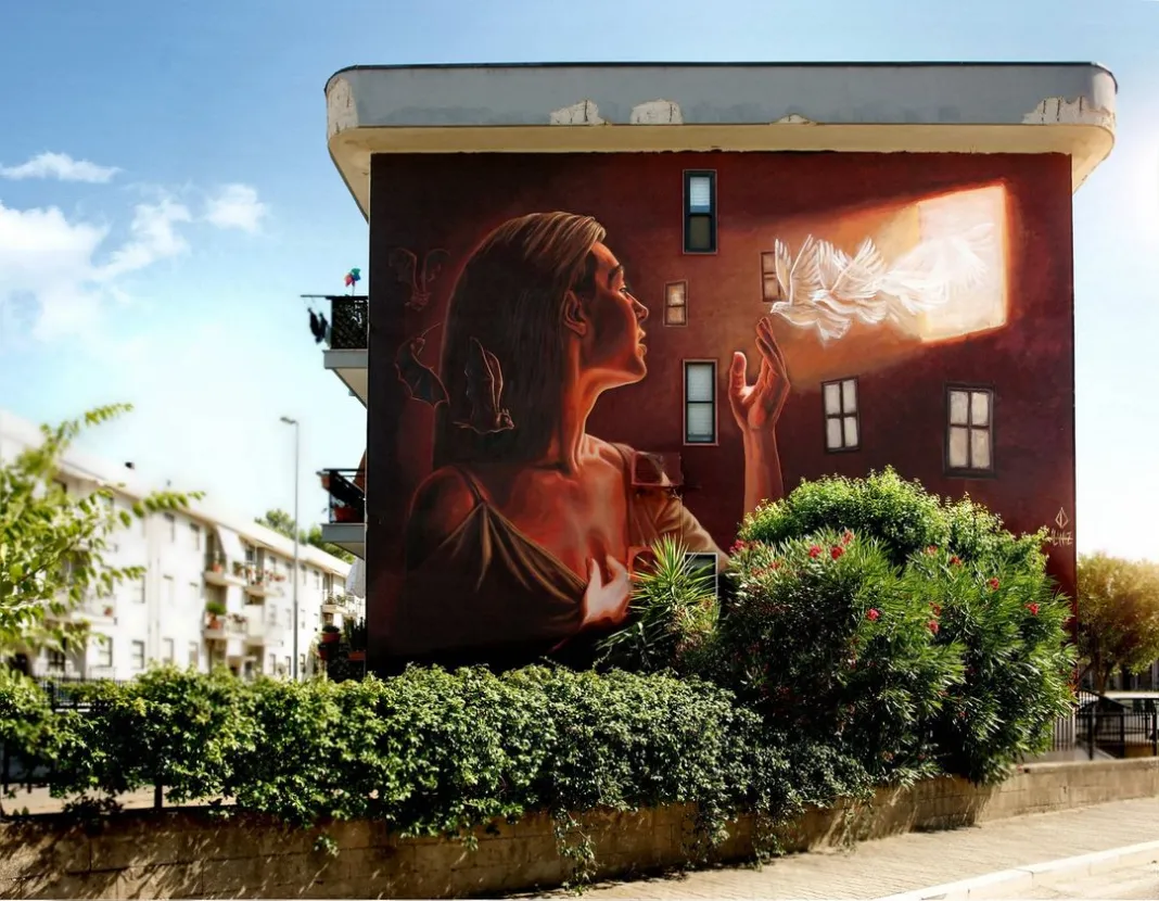 Orașul Stornara din Italia a devenit popular datorită picturilor murale. Înainte de 2018, orașul era gol
