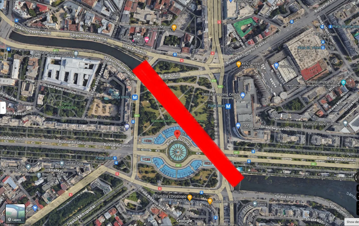 Circuli în București? Refacerea Planșeului Unirii generează restricții ale traficului auto în câteva zone din Piața Unirii