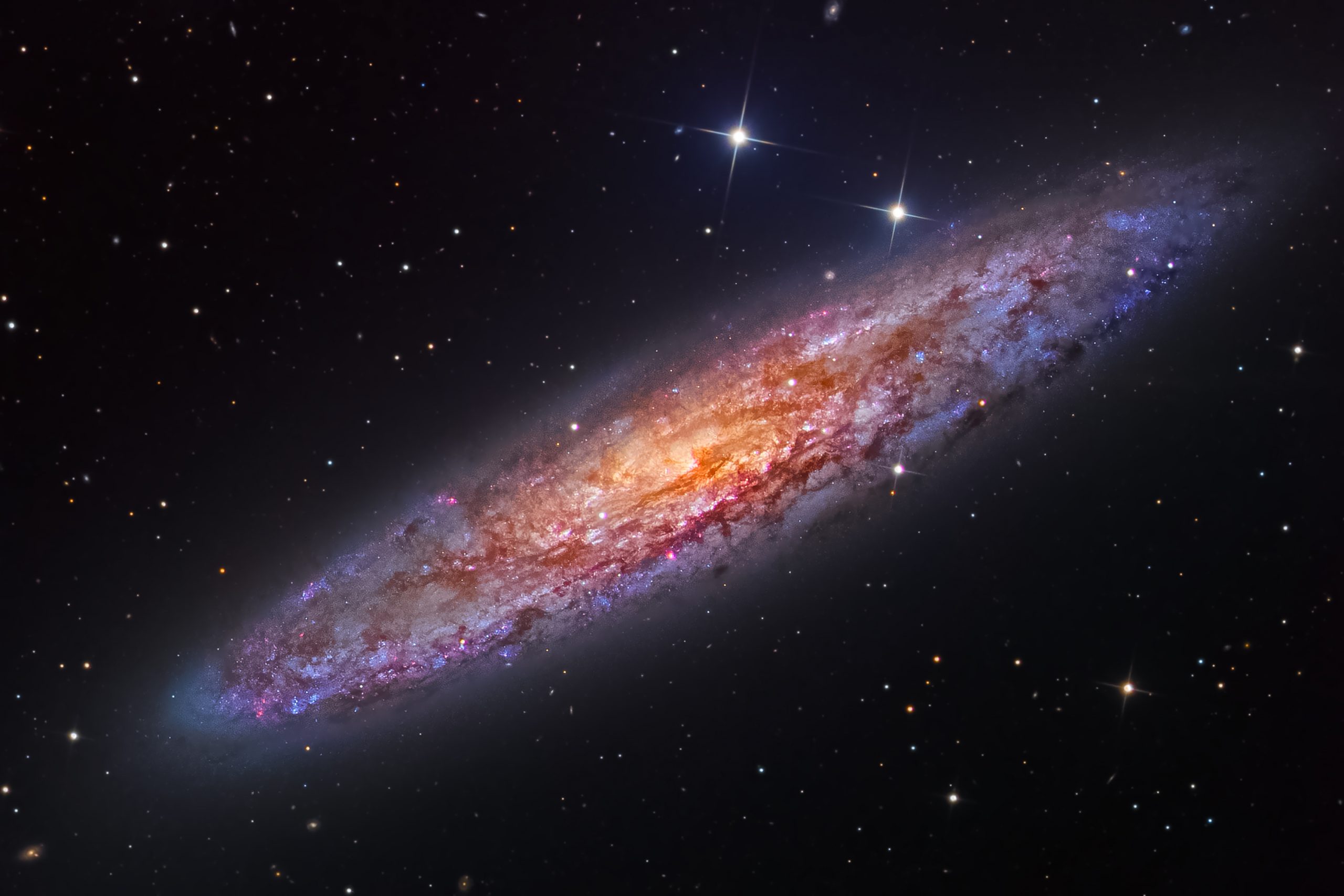 Astromonii au suprins galaxia Sculptor în detaliu, la 11 milioane de ani lumină de Pământ, cu telescopul Very large Telescope