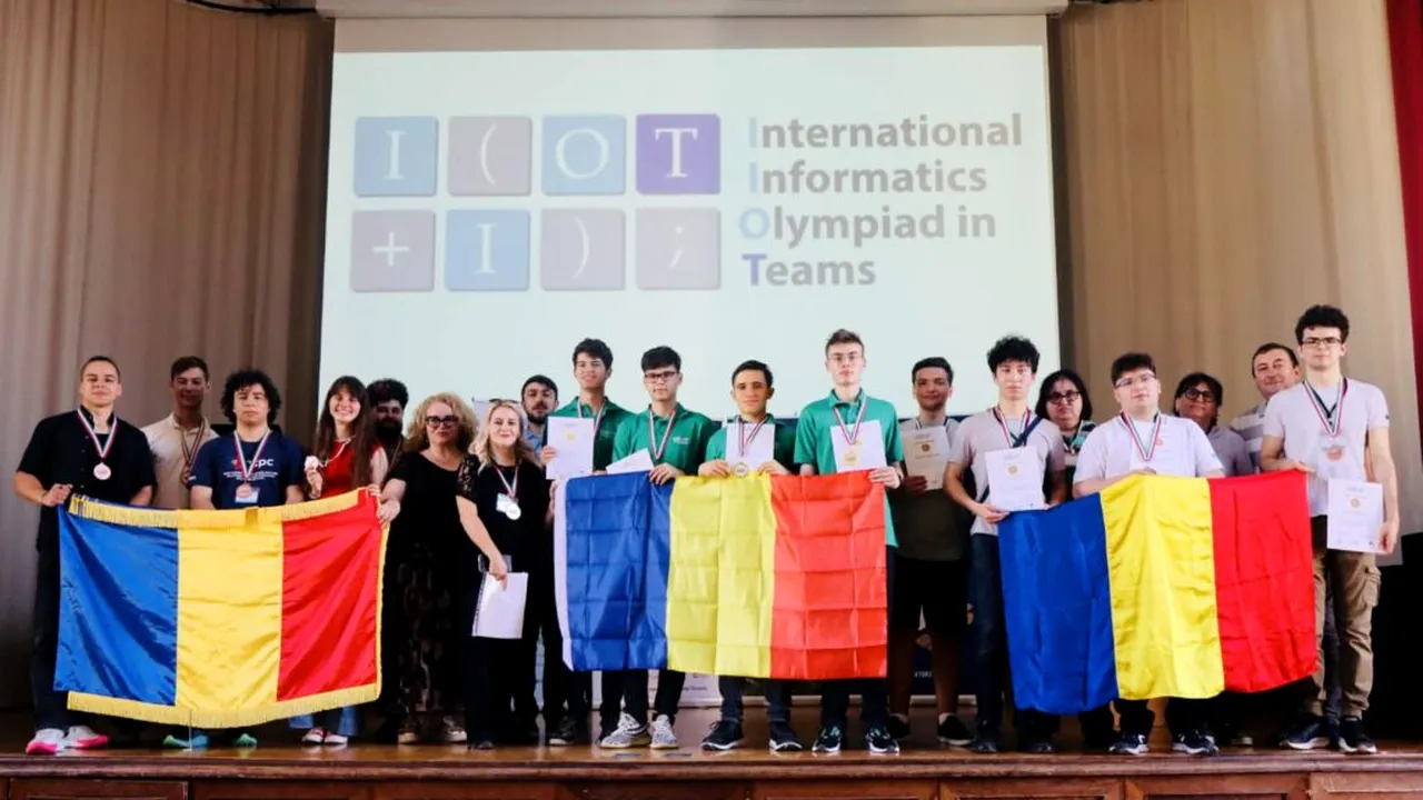 Elevii români au obținut trei medalii, una de aur și două de bronz, la Olimpiada Internațională de Informatică pe Echipe 2025