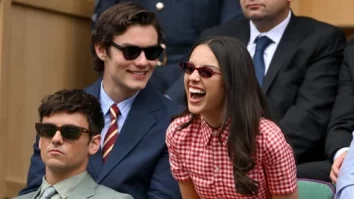 Ce ținute au ales celebritățile la Wimbledon? Olivia Rodrigo a debutat cu stil, alături de partenerul ei, actorul Louis Partridge