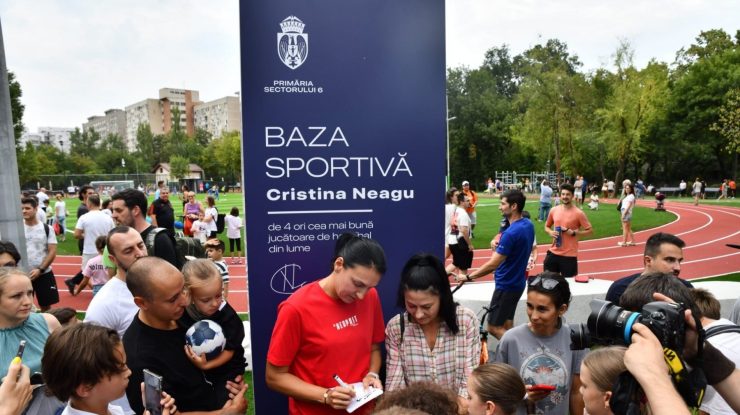 Cea mai nouă bază sportivă inaugurată în București poartă numele Cristinei Neagu: „Este nemaipomenit ce s-a făcut. Sunt onorată”