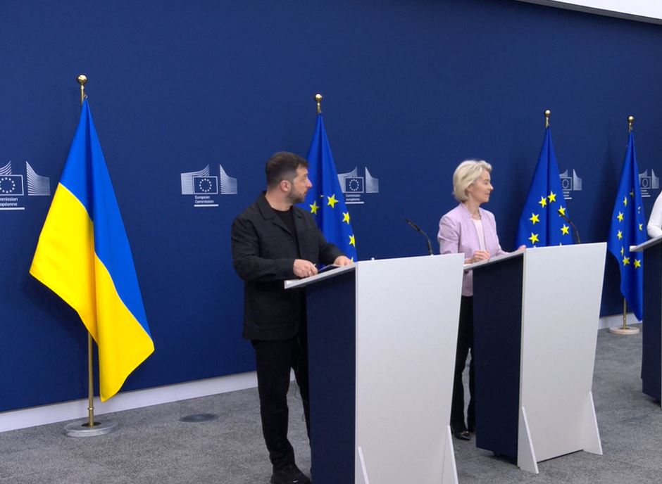 Zelenski și Ursula von der Leyen țin o conferință de presă comună la Bruxelles, înainte de negocierile cu Trump de la Casa Albă: „Avem nevoie de America de partea noastră. Încetarea focului e esențială”