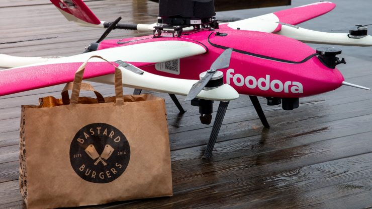 Suedia lansează pentru prima dată serviciul de livrări de mâncare cu drone