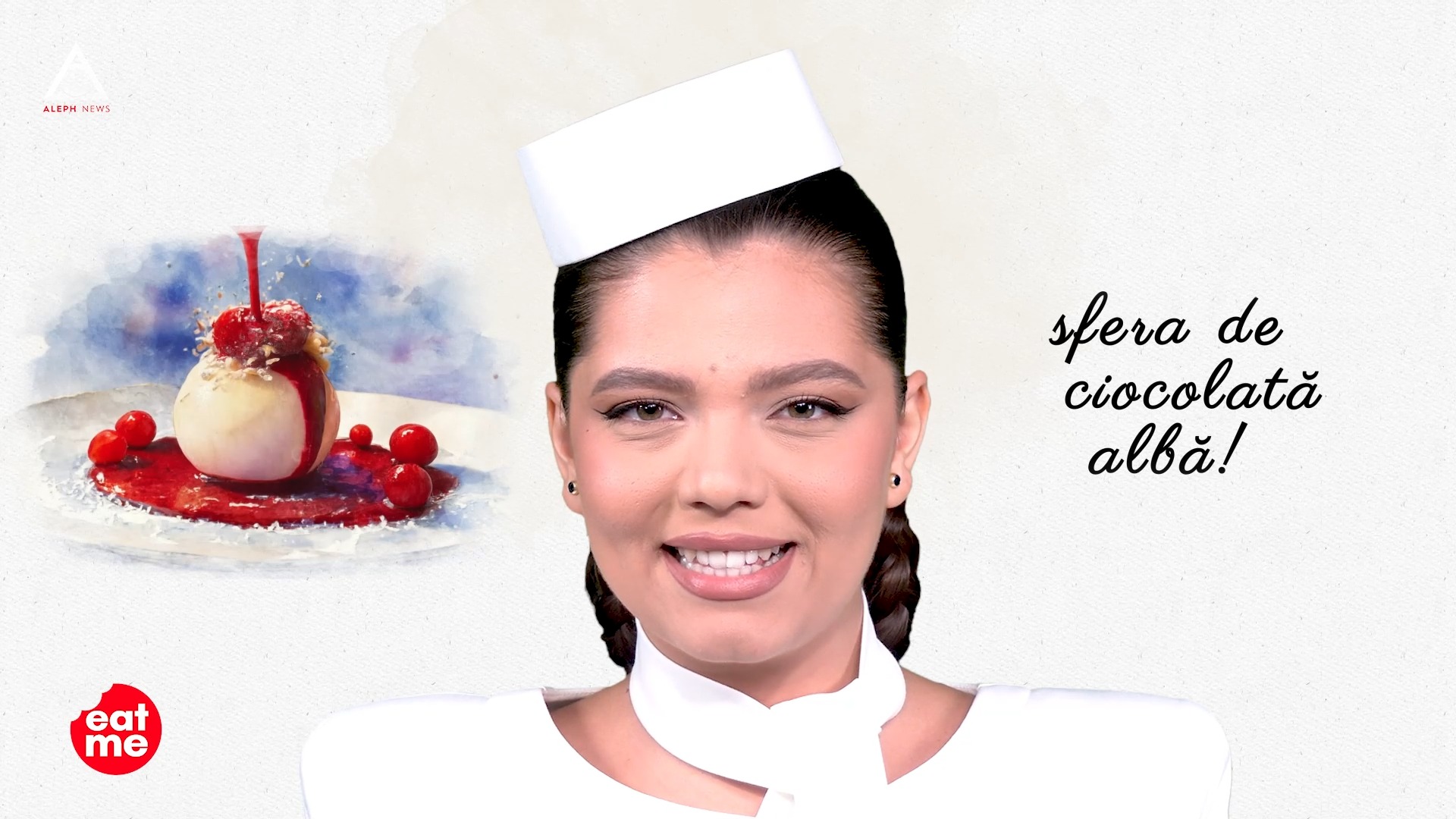 Eat me. Sfera de ciocolata albă