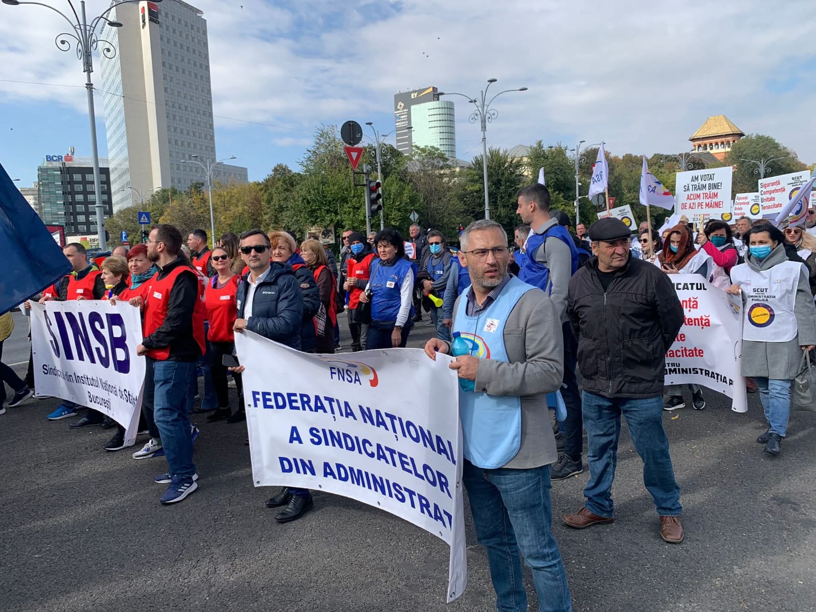 Șapte organizații sindicale din administrația publică anunță declanșarea unor acțiuni comune de protest