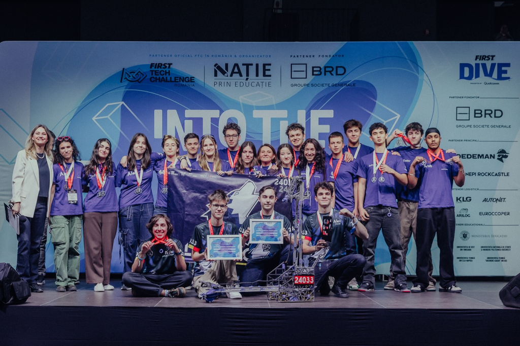 Ai Aleph să știi că excelența începe de mic. Alexandru Ciornai conduce echipa de Robotică Alphatronic