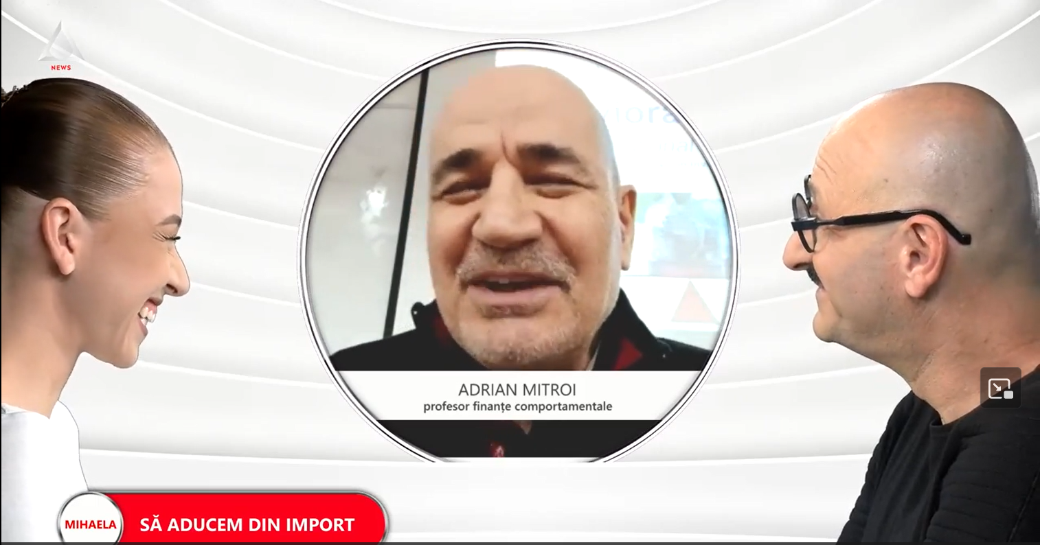 ȘTIU, 13 octombrie, ora 20:00, cu Mihaela Măncilă și Lucian Nemoiu. Invitat: Adrian Mitroi, profesor finanțe comportamentale