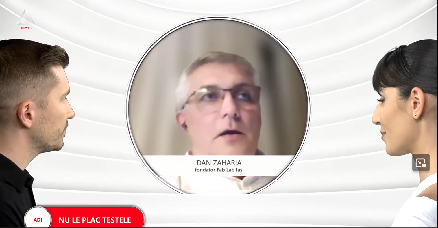 ȘTIU, 20 octombrie, ora 20:00, cu Adrian Bogdan și Tamara Ceaicovschi. Invitat: Dan Zaharia, fondator Fab Lab Iași